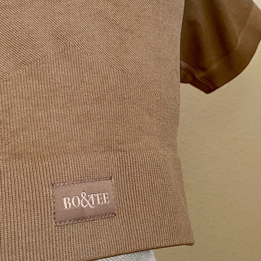 Brown Seamless Bo&Tee Crop Top